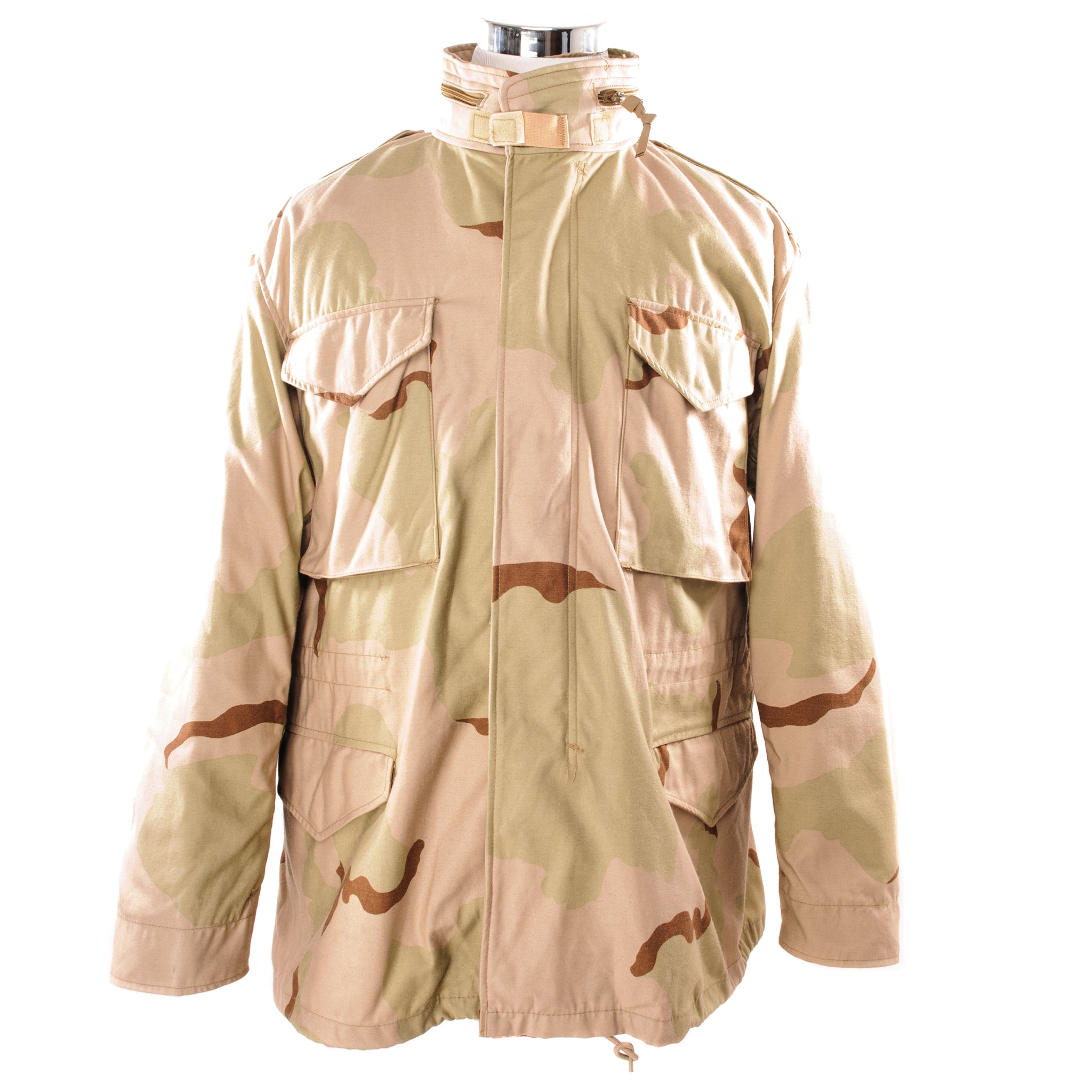 Vintage US Army M-1965 M65 Field Jacket - Desert Camo 1999 - Size Large Regular - Deadstock - Military Outerwear for Outdoor Adventures & Collectors