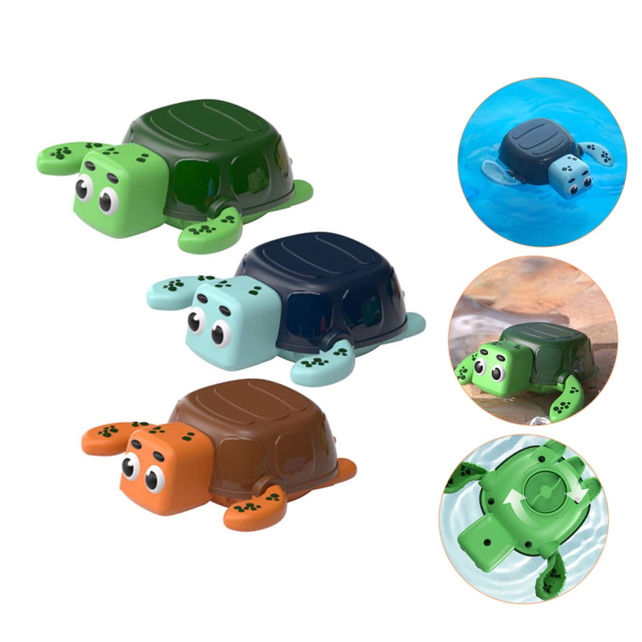FAVOMOTO 3-Piece Kids Bath Toys Set - Fun Water Play Tub Toys for Toddlers & Babies | Bathtime, Pool & Outdoor Splash Play