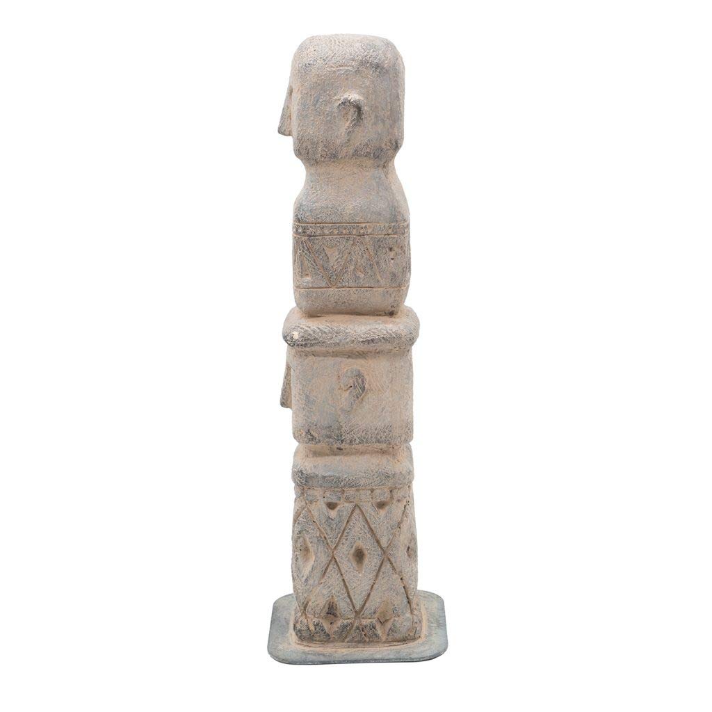 Stacked Totem Decor - Tribal Home Accent for Shelf & Mantel