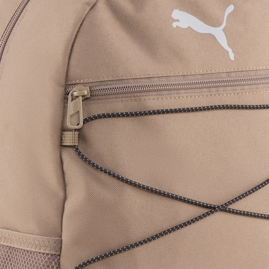 PUMA PLUS II TAUPE BACKPACK - Stylish & Durable School & Travel Backpack for Men & Women - Perfect for College, Work & Outdoor Adventures