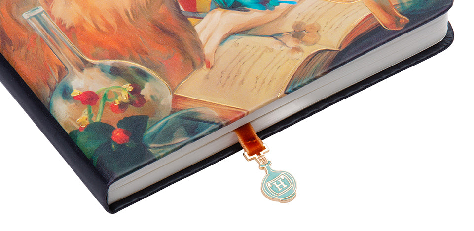 Harry Potter Hermione Granger Journal with Ribbon Charm - Perfect for Wizarding World Fans, Collectors & Journaling Enthusiasts - Great Gift for Birthday, Christmas & Back to School