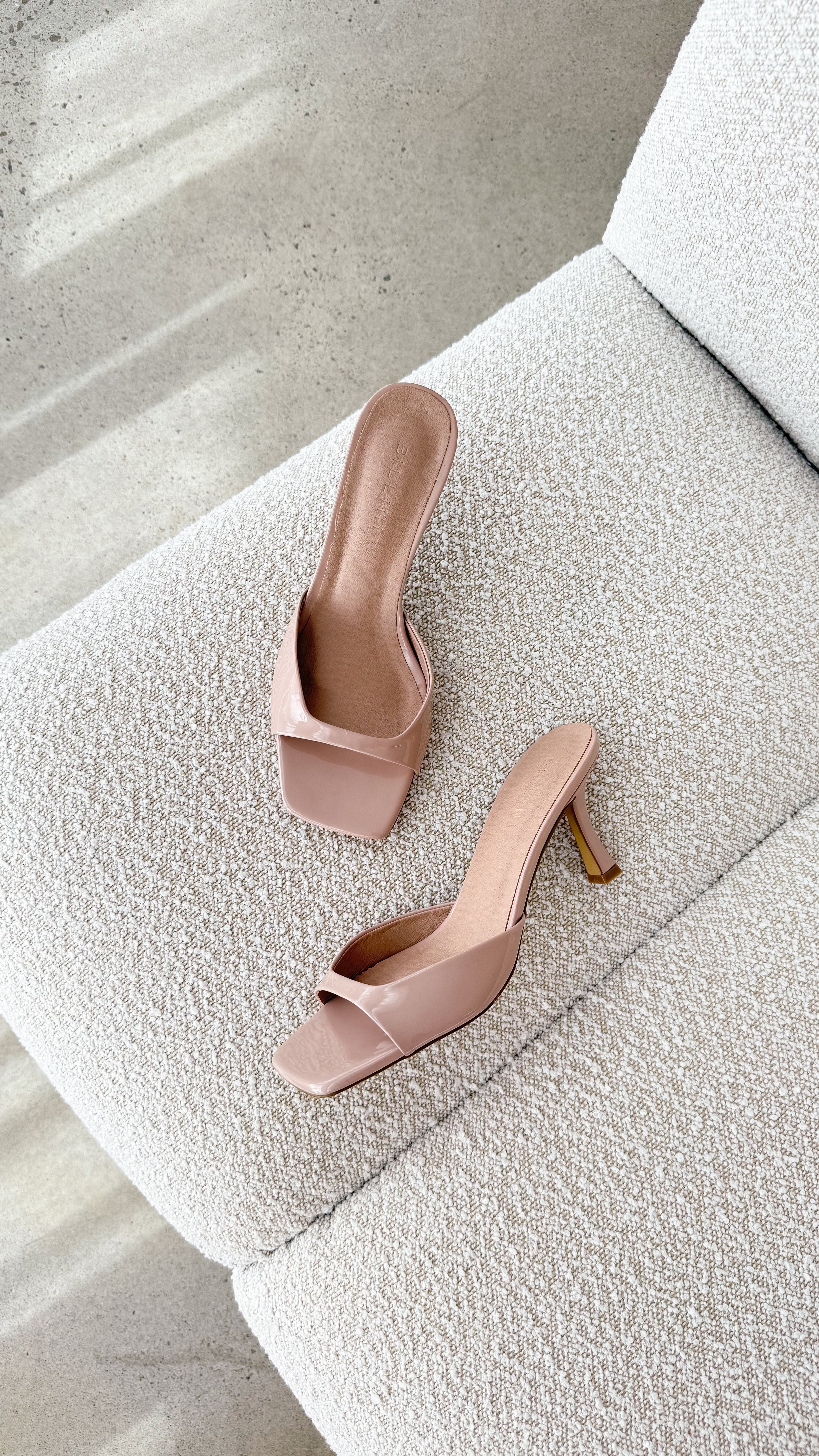 Joey Heel Latte Patent Leather High Heel Pumps for Women - Perfect for Office, Parties & Special Occasions