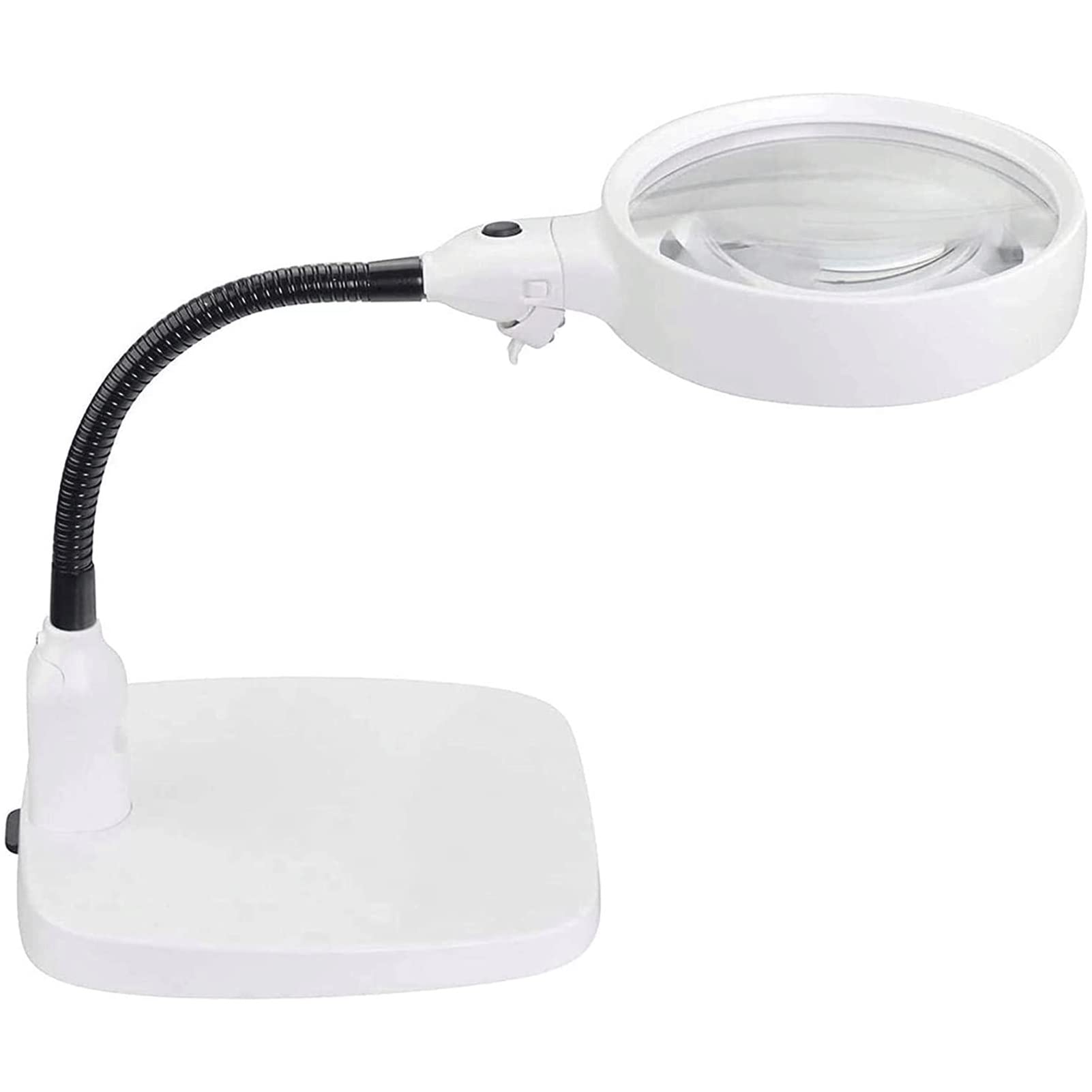 10X120mm Adjustable LED Magnifying Glass with 6 Lights - Desktop Magnifier Lamp for Reading, Repair, Jewelry Appraisal & Craft Work | Perfect for Workshop, Hobbyists & Detailed Tasks