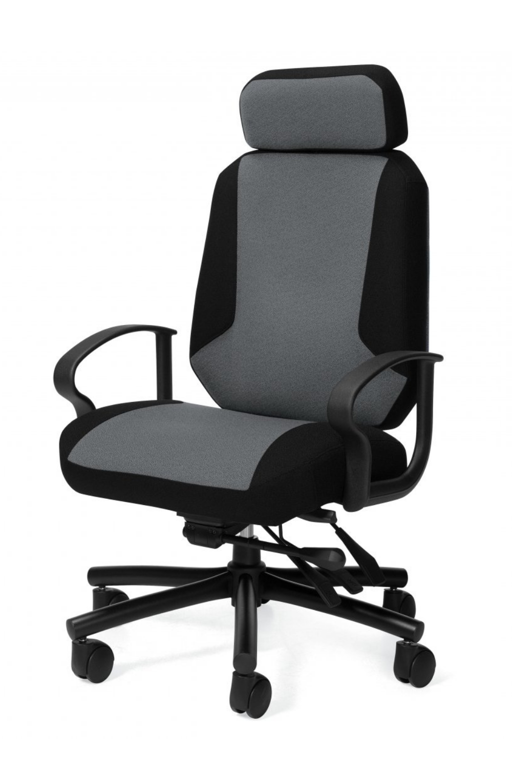 Heavy Duty High Back Multi-Tilter Office Chair with Adjustable Headrest (Model 2526) - Ergonomic Support for Long Work Hours, Gaming, and Home Office Use