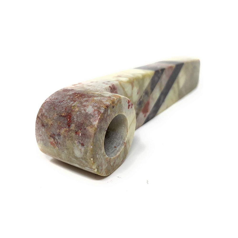 Handcrafted 4 Inch Straight Tobacco Pipe with Round Bowl - Durable Long Stem Smoking Pipe for Relaxation & Outdoor Use