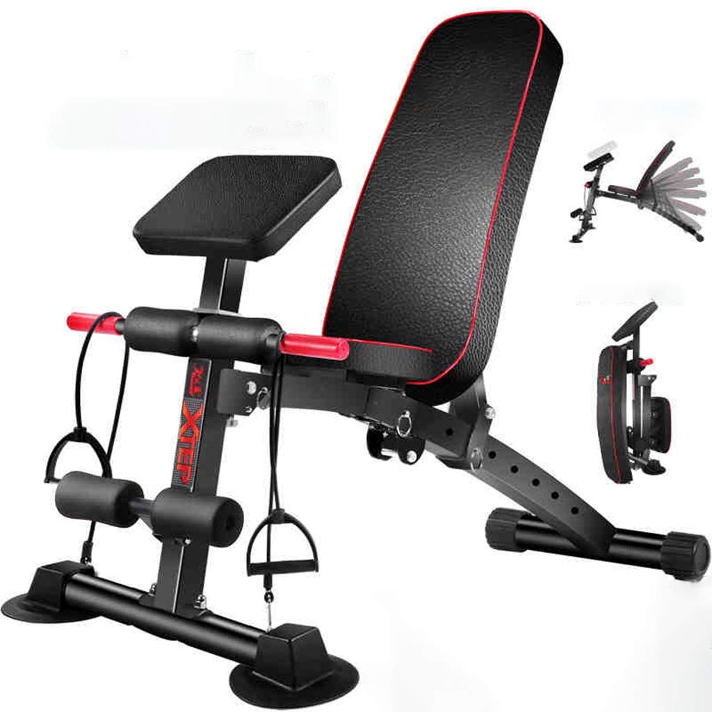 Adjustable Multi-Functional Fitness Bench for Full Body Workout - Roman Chair, Ab Sit Up Bench & Core Training Equipment | Home Gym & Professional Workout Use