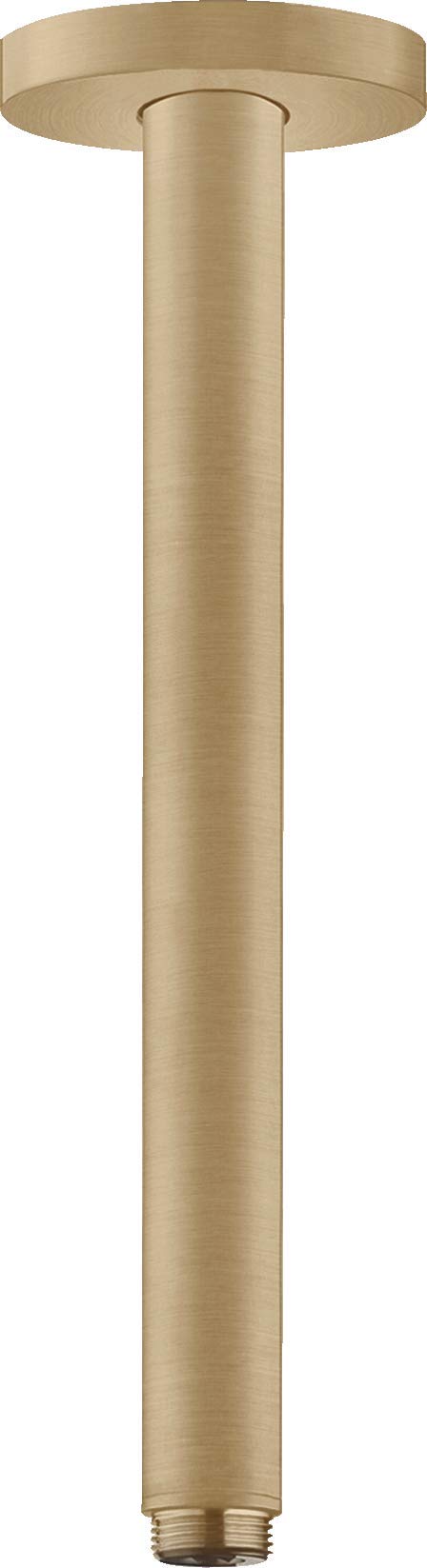 hansgrohe 27389140 S 30 cm Brushed Bronze Ceiling Connector - Premium Shower Arm for Modern Bathroom & Spa Installation
