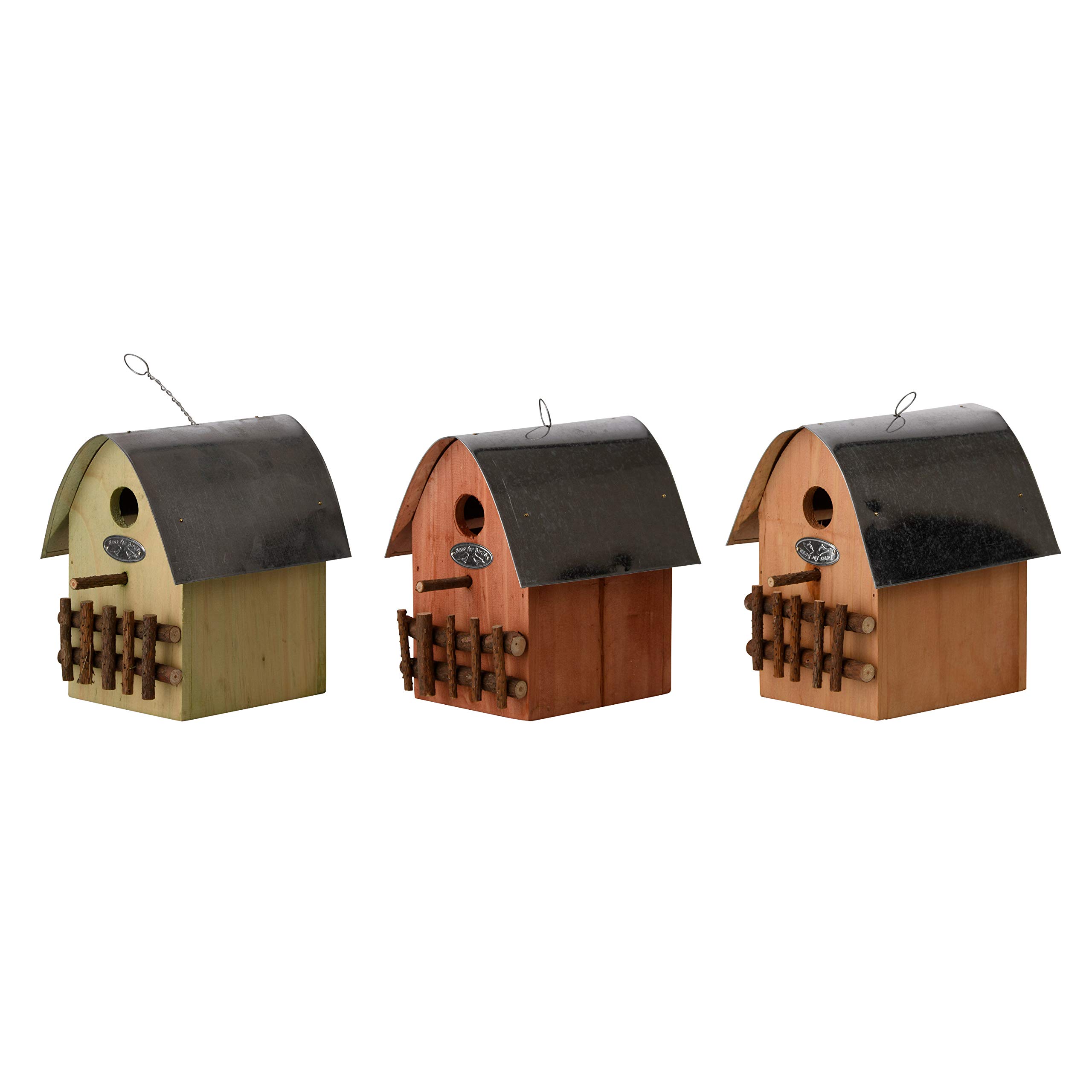 Esschert Design NKH Nest Box House - Premium Wooden Bird House for Garden, Backyard & Outdoor Use - Attracts Wild Birds for Nesting & Shelter