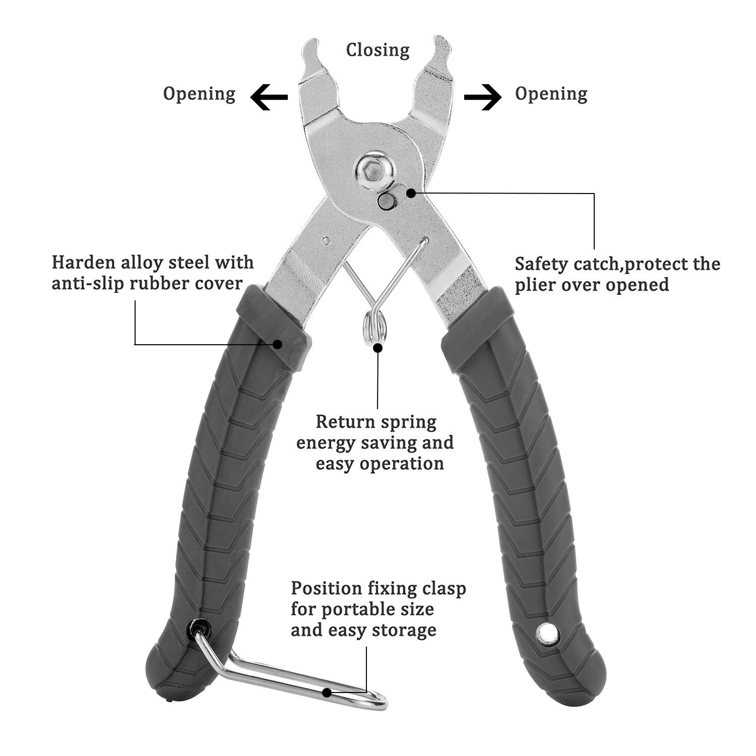 3-Piece Bike Tool Set - Chain Tool, Link Plier & Chain Checker | Professional Bicycle Repair Kit for Mountain & Road Bikes | Perfect for Home Maintenance & Trailside Repairs