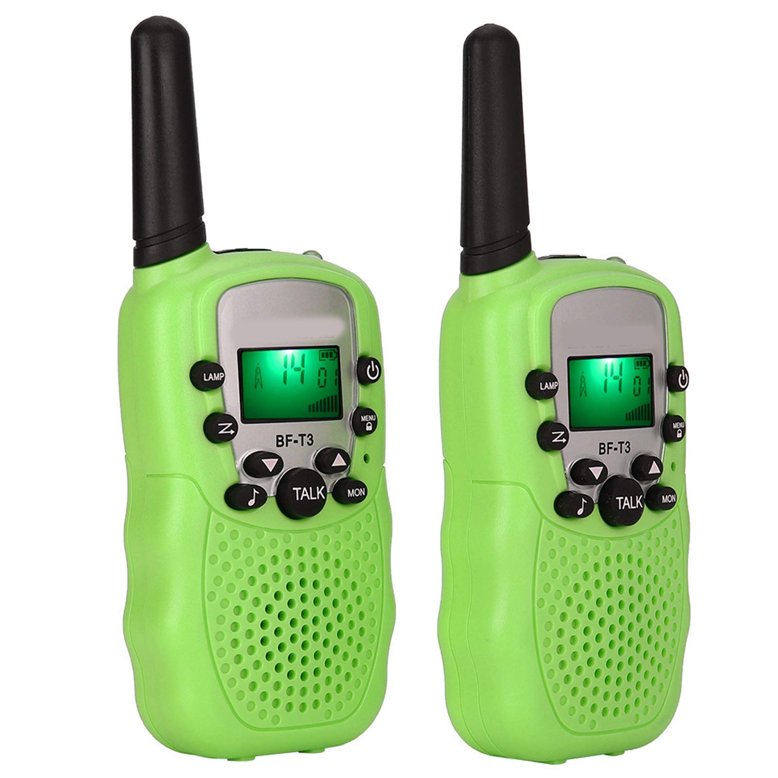 Gaeirt 22 Channel Walkie Talkies for Kids - 3 KM Long Range UHF Two-Way Radios with Microphone, 10 Call Alerts - Perfect for Outdoor Adventures, Camping, Hiking & Family Activities (Green, 2-Pack)
