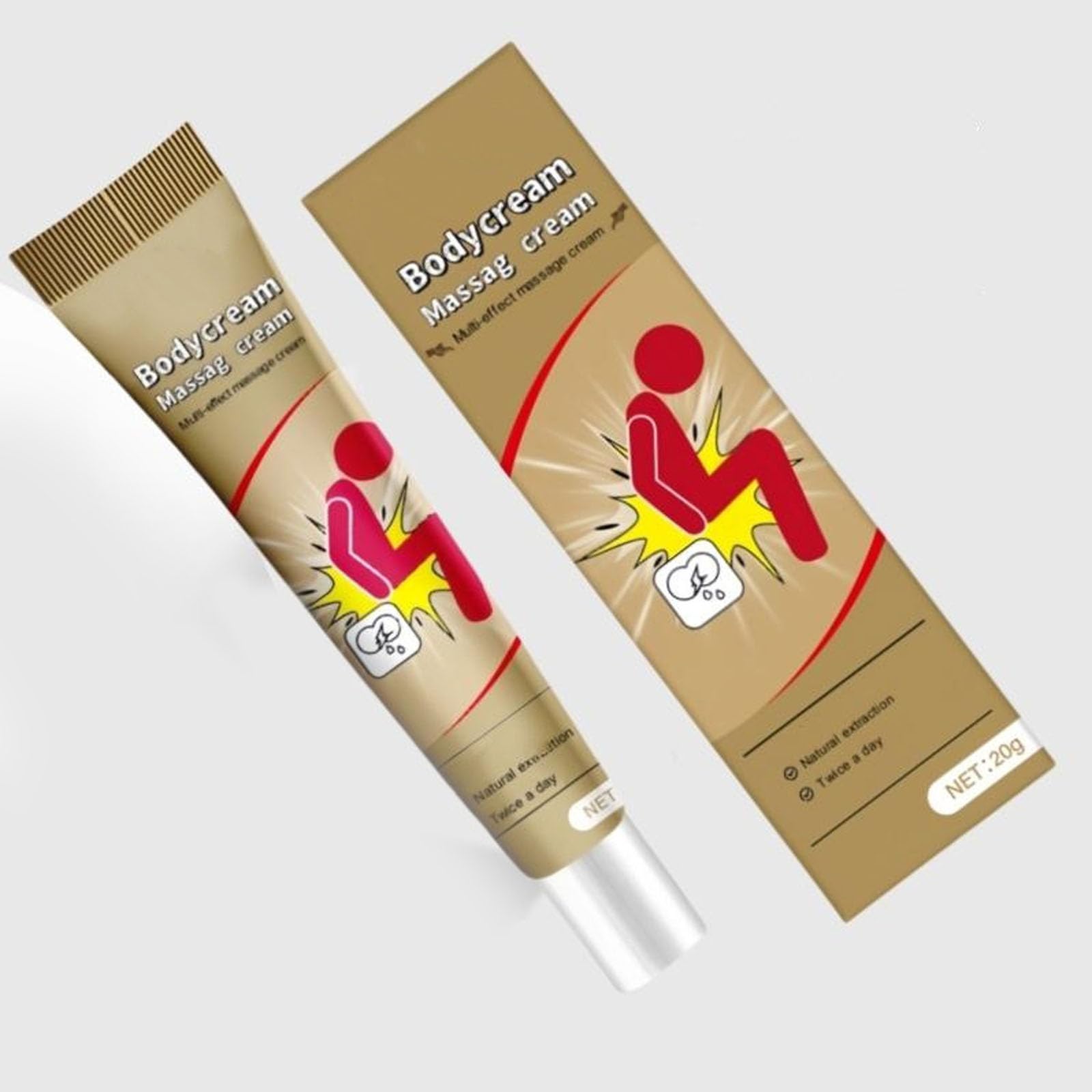 SADOER Body Massage Cream for Men & Women - Moisturizing & Relaxing Body Care Lotion - Sadoer Brand Therapeutic Ointment - Perfect for Post-Workout Recovery & Stress Relief