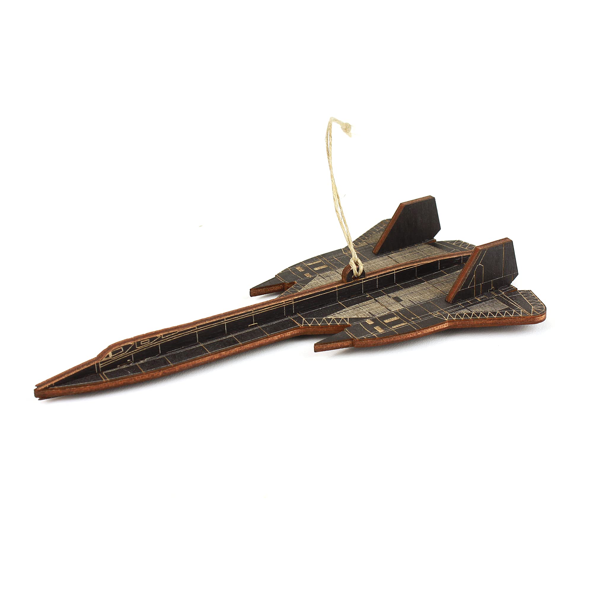 SR-71 Blackbird Airplane Christmas Ornament - Collectible Metal Aircraft Decor for Holiday Tree, Military Aviation Gift for Enthusiasts - Perfect for Xmas Decorations & Aviation Themed Parties