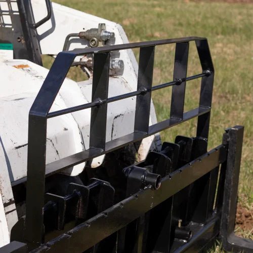 Heavy Duty XL Wide Body Skid Steer Pallet Fork Frame with 2 Receiver Hitch - 60