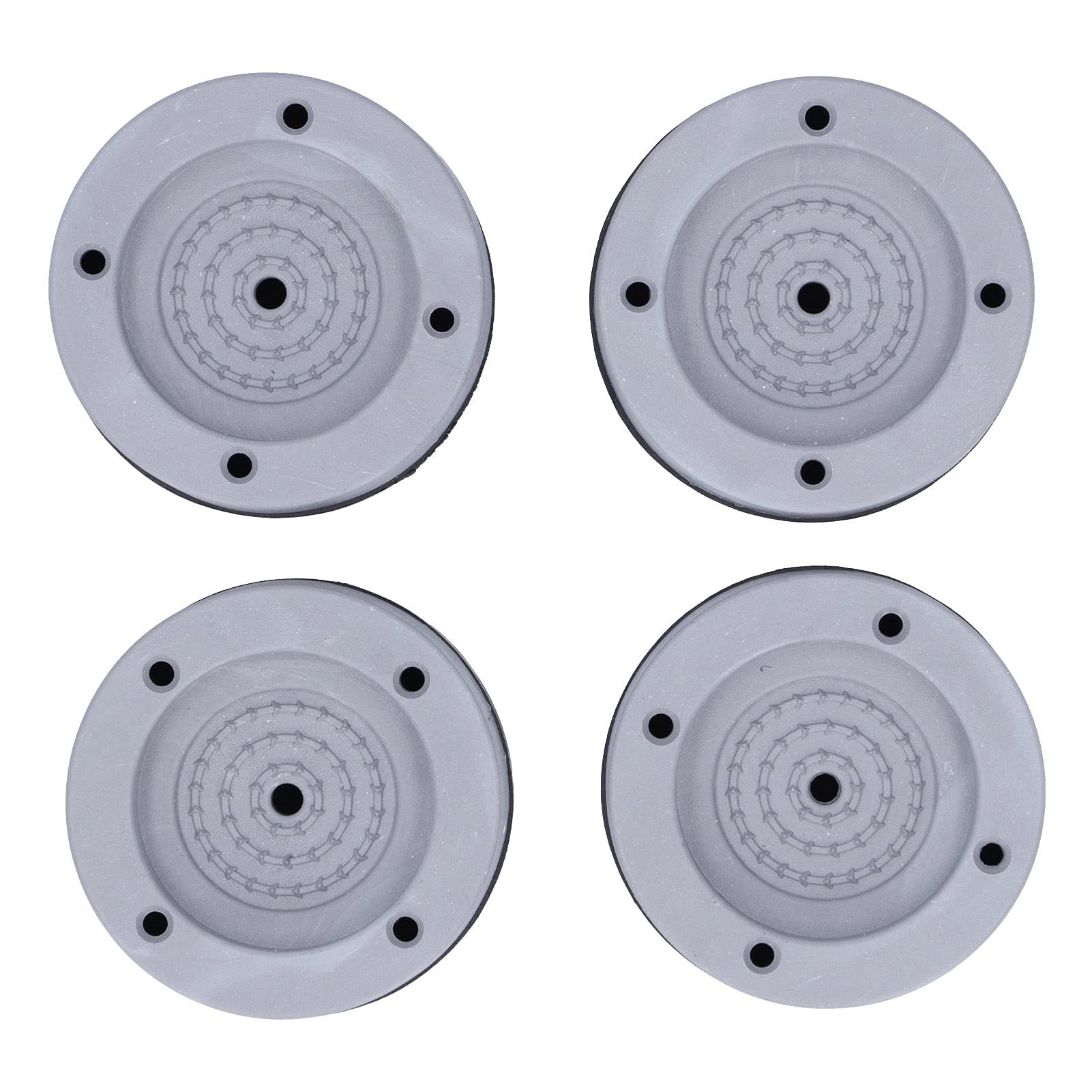Vibration Absorbing Washing Machine Pads - Heavy Duty Rubber Stabilizer Pads for Washer & Dryer - Noise Reduction & Anti-Slip Support for Home Laundry Room - Perfect for Apartments, Basements & Hardwood Floors