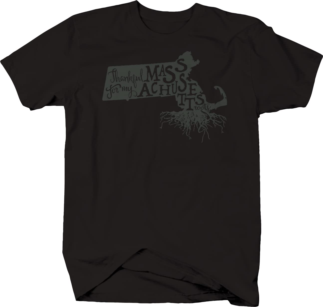 Massachusetts Home Roots Men's T-Shirts - Comfortable Casual Cotton Tees for Everyday Wear, Travel & Outdoor Activities