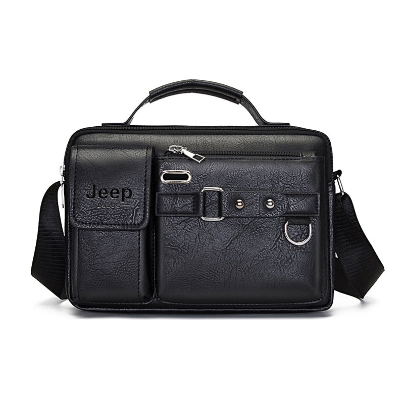 Men's PU Leather Shoulder Bag - Stylish Crossbody Messenger Bag for Work, Travel & Daily Use
