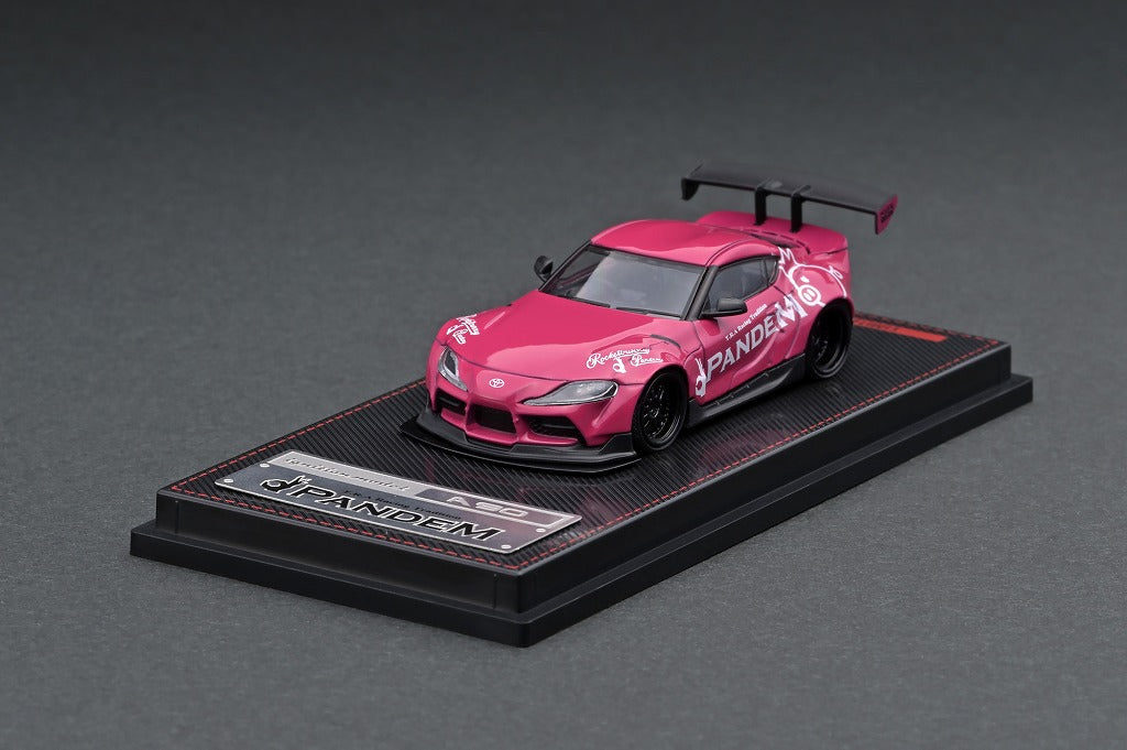 1/64 Scale PANDEM Toyota Supra A90 Diecast Model Car - Pink Limited Edition - Perfect for Collectors, Car Enthusiasts & Gift Giving