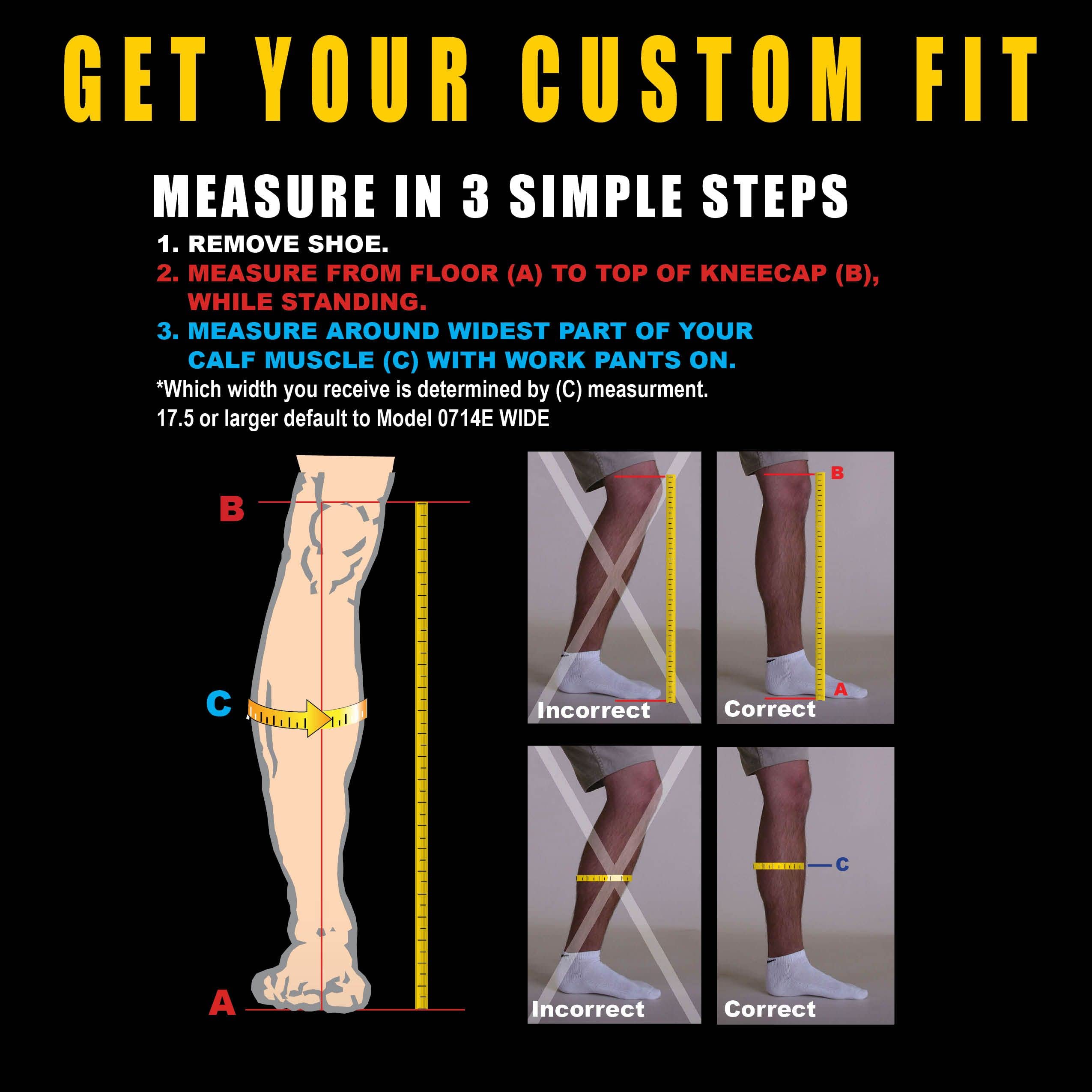 0714 Custom Fit Knee Pads with 1 Inch Foam - Heavy Duty Professional Knee Protection for Flooring, Tiling, Construction & Gardening - 21 Inch Adjustable Straps - Perfect for Contractors, Carpenters & DIY Home Projects