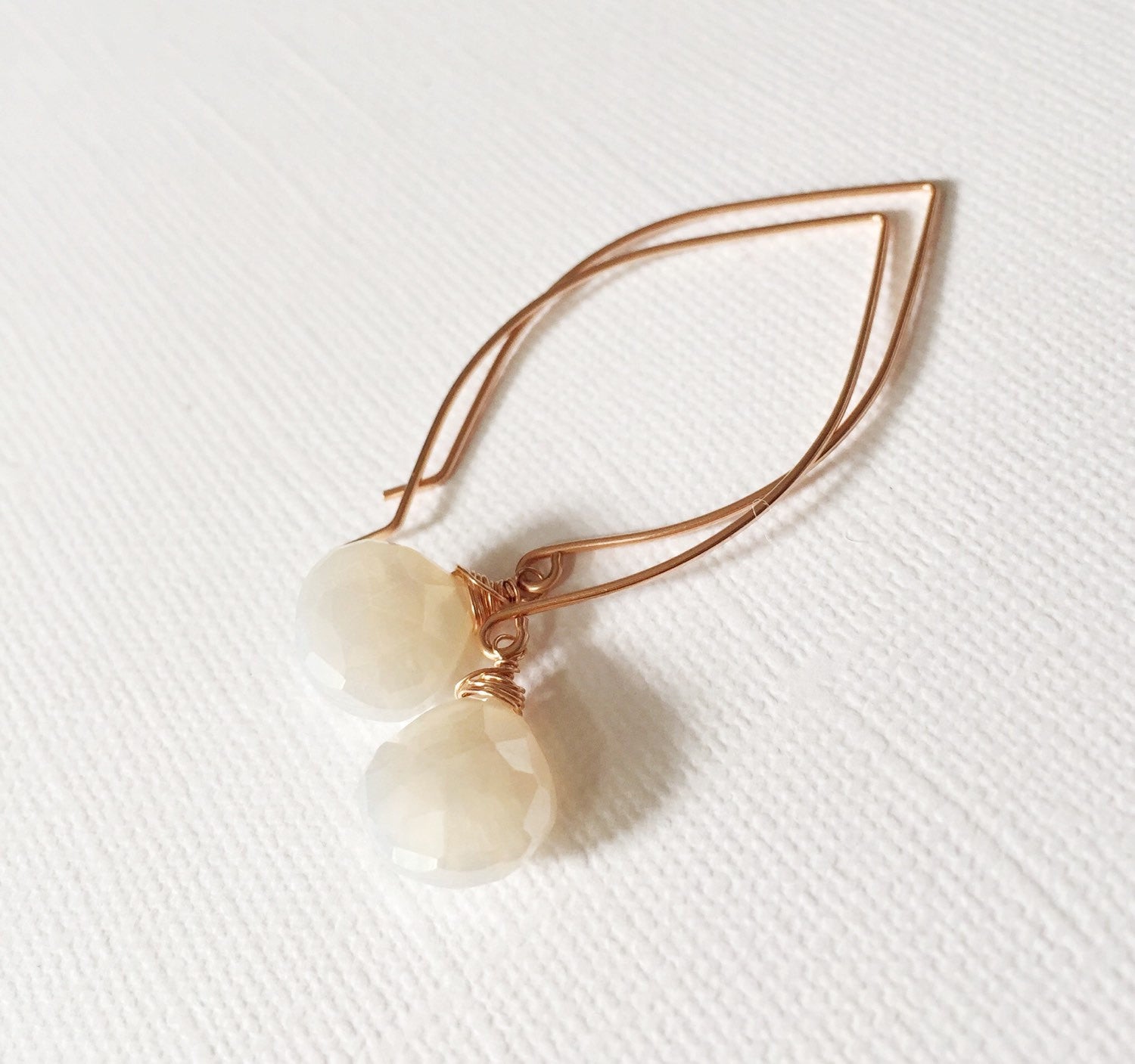 Kalena Pearl Chalcedony Earrings (E159) - Elegant Handmade Jewelry for Women, Perfect for Weddings, Parties & Special Occasions