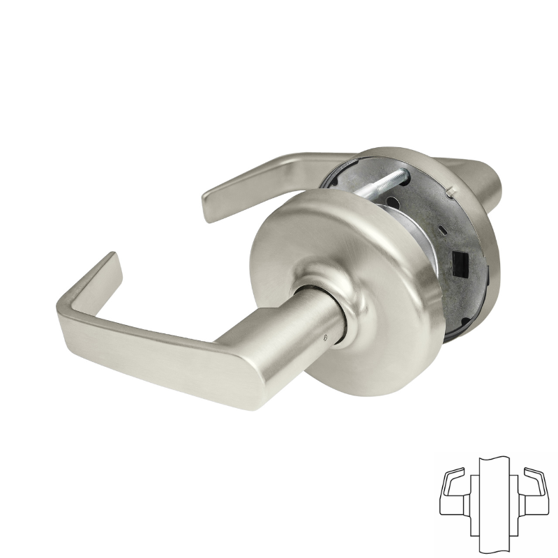 Corbin Russwin CLX3370 NZD Cylindrical Dummy Lock - Non-Keyed, Full Dummy Function - Perfect for Interior Doors, Closets & Cabinets
