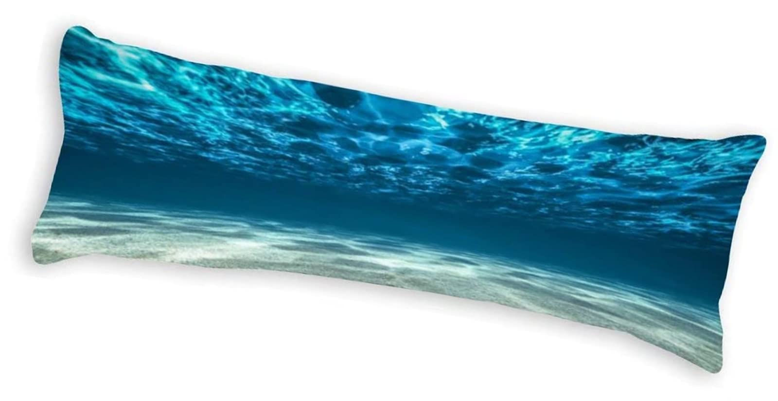 20x54 Inch Blue Ocean Cotton Body Pillow Cover - Soft & Breathable Long Pillowcase for Bed, Sofa & Couch - Perfect for Home Decor, Lounging & Relaxation