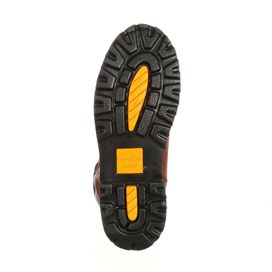 8-Inch Steel Toe Work Boots with Internal Metatarsal Guard - Heavy Duty Safety Shoes for Construction, Warehouse & Industrial Work