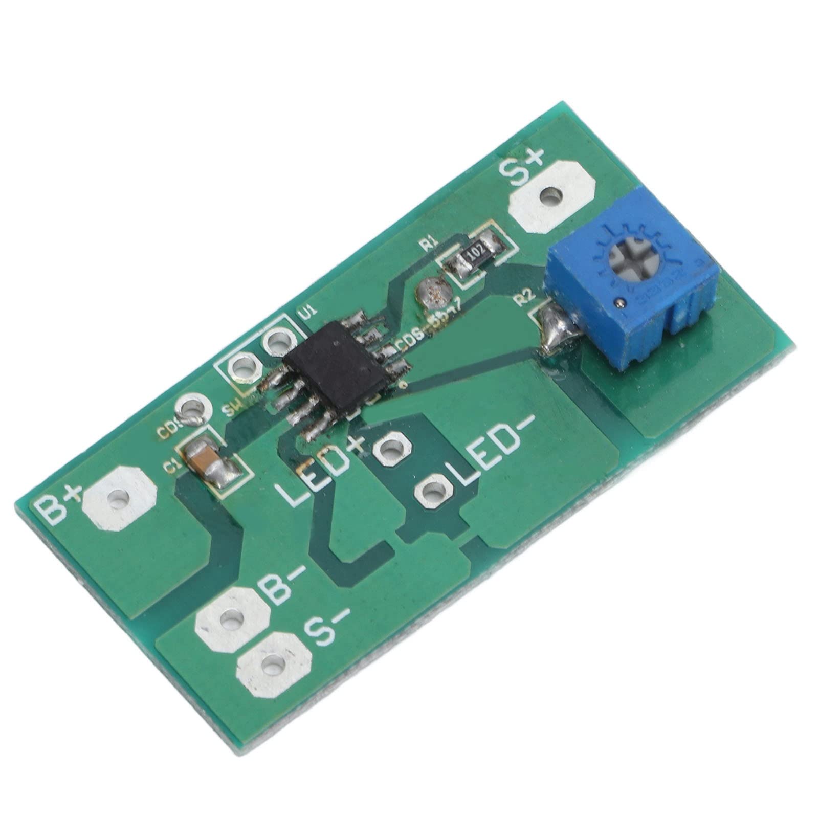 Solar Lawn Light Controller Module - Adjustable Brightness PCB Circuit Board with Screw for Garden Lighting | Perfect for Outdoor Solar Pathway, Yard & Landscape Decoration
