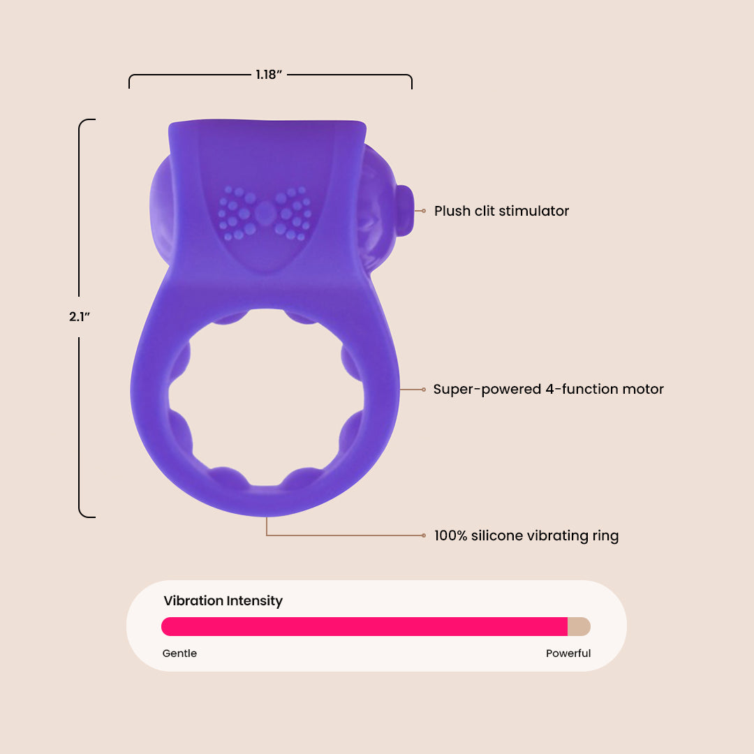 Screaming O PrimO® Tux Vibrating Silicone Penis Ring - Enhance Intimacy & Pleasure for Couples | Waterproof & Rechargeable Cock Ring for Better Erections & Longer Lasting Sex
