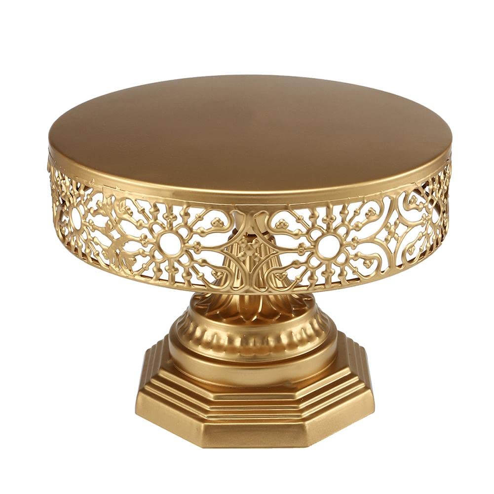 Vintage Round Metal Cake Stand for Weddings, Parties & Afternoon Tea - Elegant Display Pedestal for Desserts, Cakes & Cake Pops - Home Decor & Event Serving Platter (Color: A) | Perfect for Bridal Showers, Birthday Celebrations & High Tea Gatherings