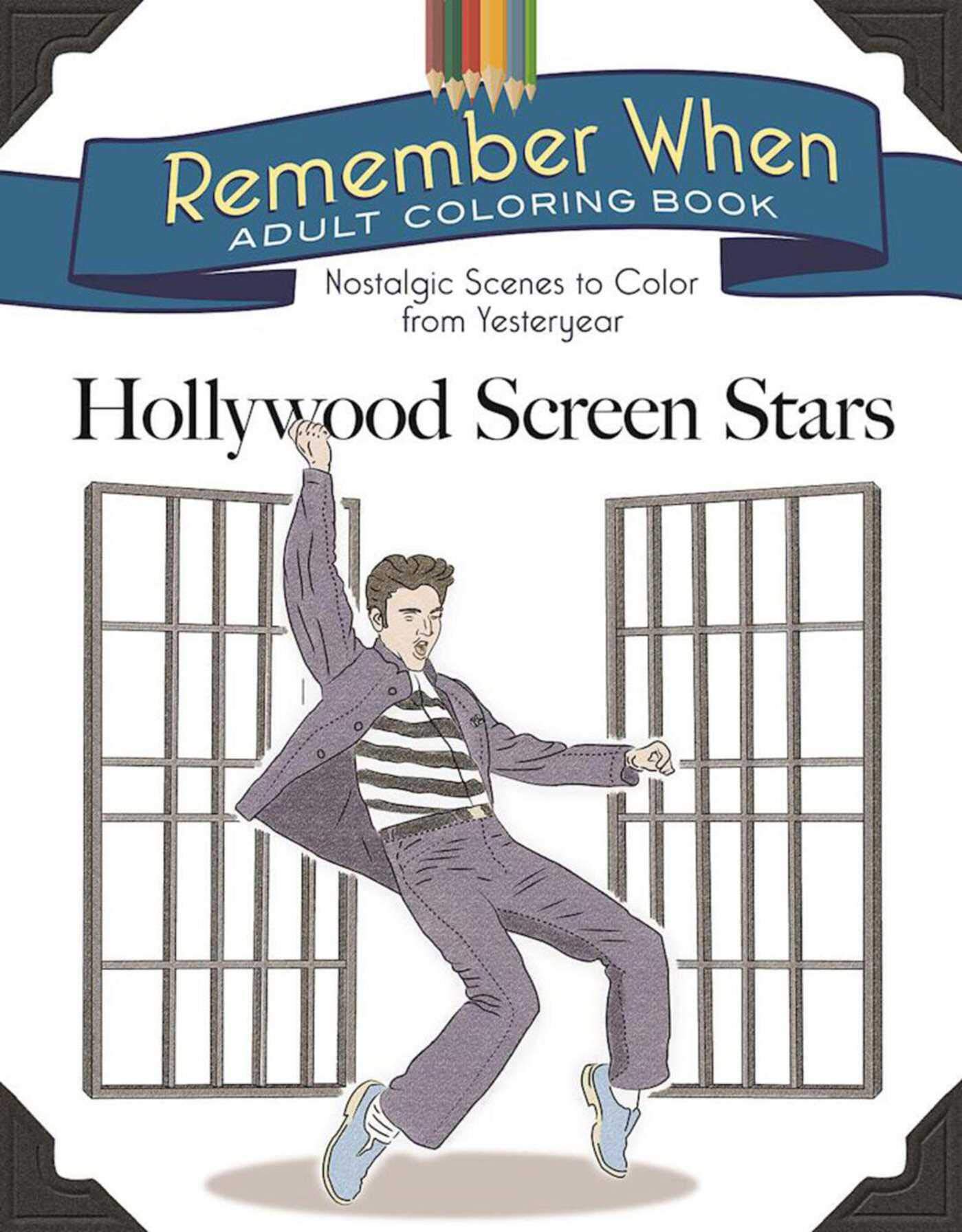 Remember When Adult Coloring Book: Hollywood Screen Stars - Nostalgic Vintage Scenes to Color | Stress Relief & Creative Relaxation for Adults | Perfect Gift for Movie Lovers & Art Therapy
