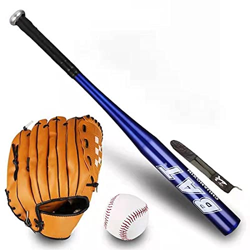 **Premium 64cm Baseball Glove & Bat Set for Kids, Teens & Adults - Softball Kit with Carry Bag - Perfect for Training, Games & Backyard Practice**