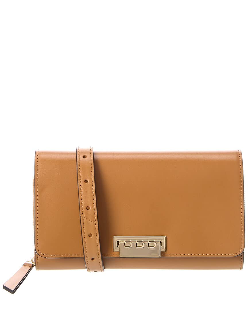 ZAC Zac Posen Earthette Convertible Wallet Crossbody Bag in Solid Camel - Stylish & Versatile One Size Purse for Women | Perfect for Travel, Shopping & Everyday Use