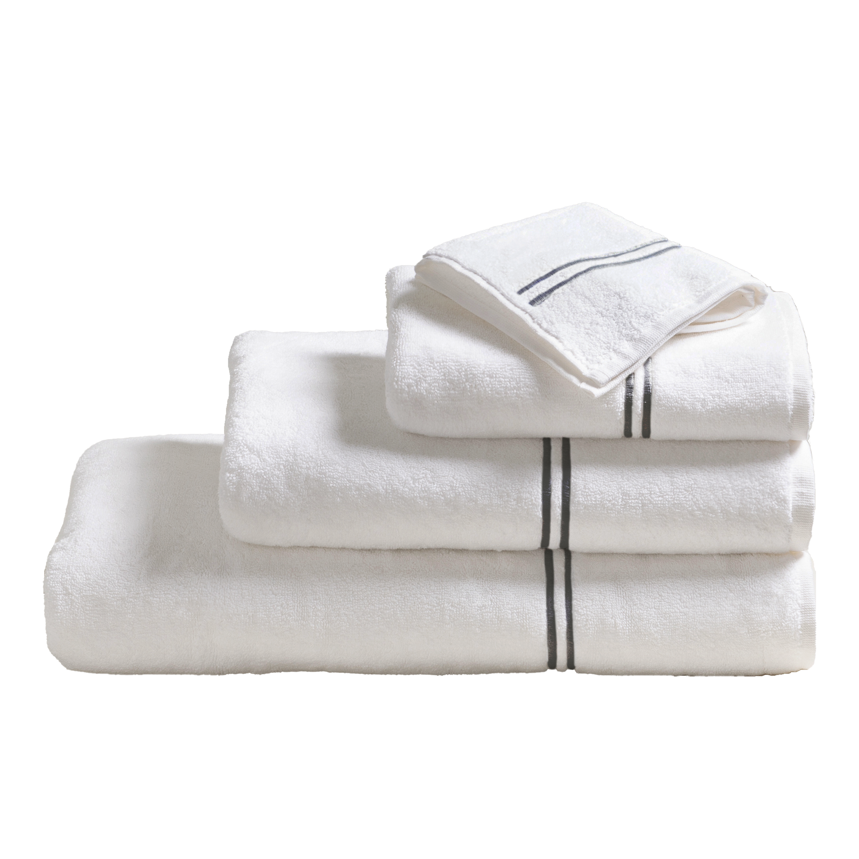 Premium Mercer Cotton Bath Towels - Soft, Absorbent & Quick-Drying Luxury Towel Set for Spa, Gym & Beach - 6-Piece Bath Sheet Collection (White)