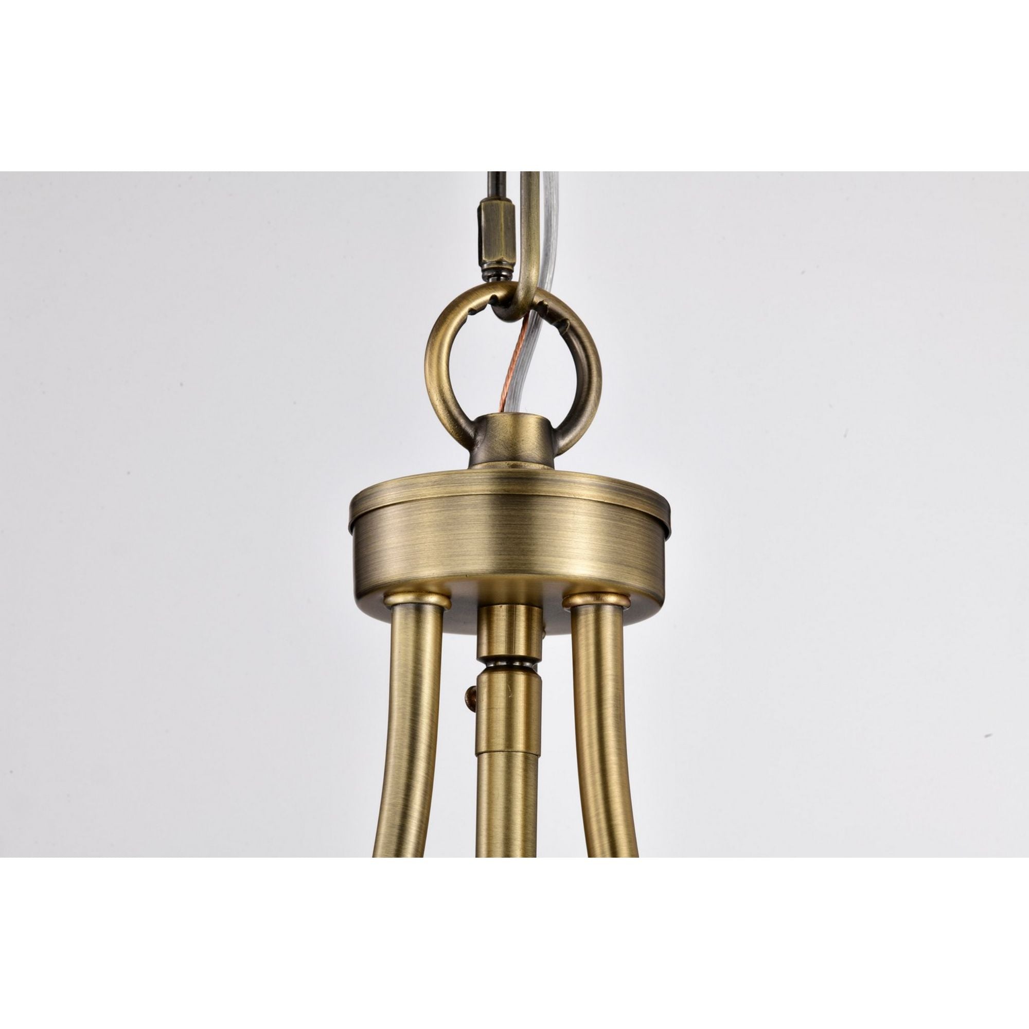 Vintage Brass 10-Inch Pendant Light - Amado Industrial Style Hanging Fixture for Kitchen Island, Dining Room, or Entryway Lighting