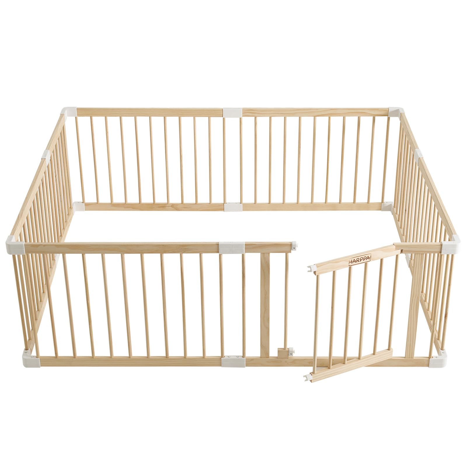 HARPPA Baby Safety Gate & Playpen - 71.5x79.5x24 Inches Adjustable Play Yard for Infants & Toddlers - Perfect for Living Room, Stairs, and Indoor Play Areas