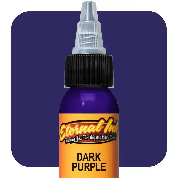 Dark Purple Eternal Ink - Premium Long-Lasting Tattoo Ink for Professional Artists & Tattoo Enthusiasts | Ideal for Tattooing, Body Art & Permanent Makeup