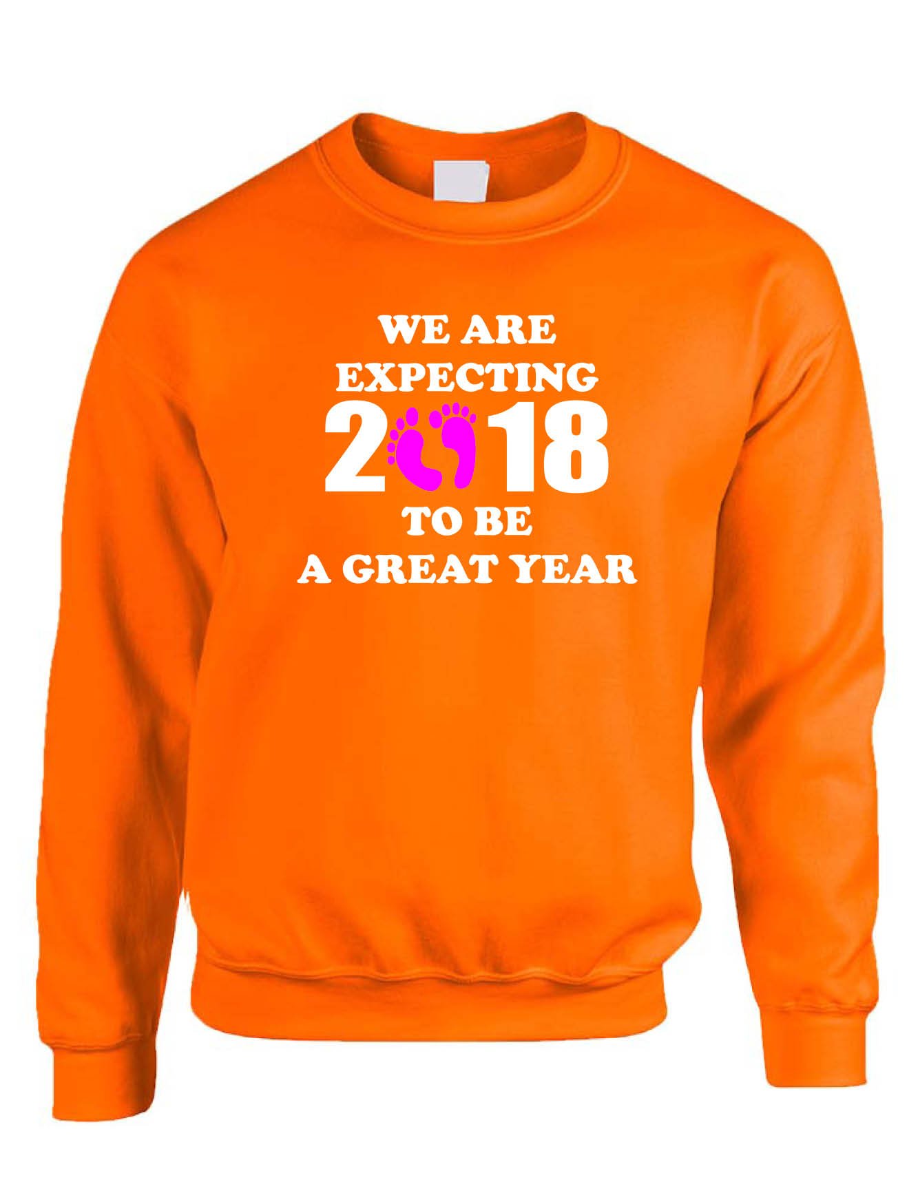 ALLNTRENDS Women's 'We Are Expecting a Girl' Maternity Announcement Sweatshirt - Pregnancy Reveal Gift for Mom-to-Be, Baby Shower & Gender Reveal Party Outfit
