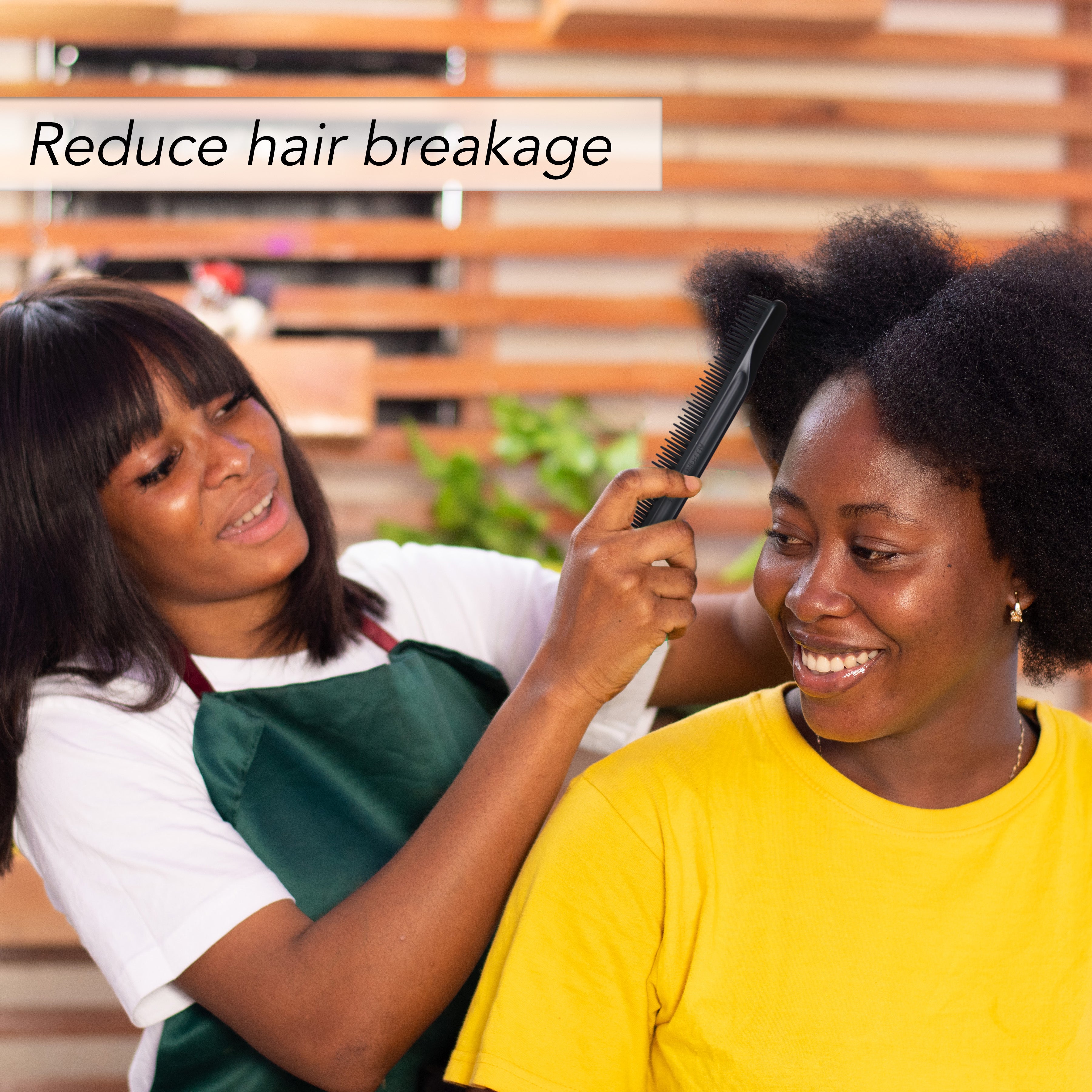 Allegro Combs #70 Wide Tooth Detangling Comb - 3 Row Styling Brush for Wet & Curly Hair - Perfect for Salon, Home & Travel Use