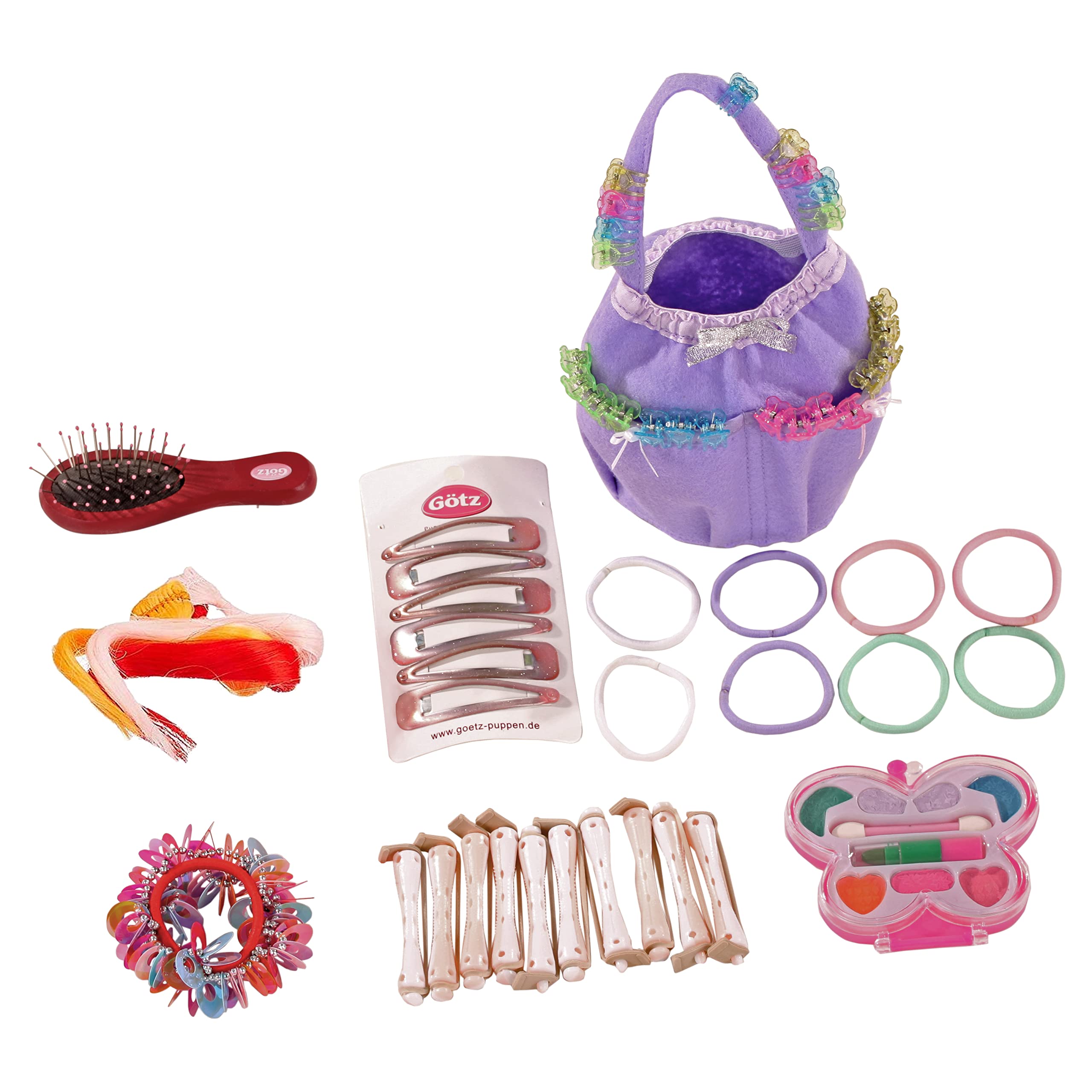 Götz 1192052 Hair Workshop Blonde Hair Styling Head with Accessories - Perfect for Makeup Practice, Hairstyling Training & Salon Display