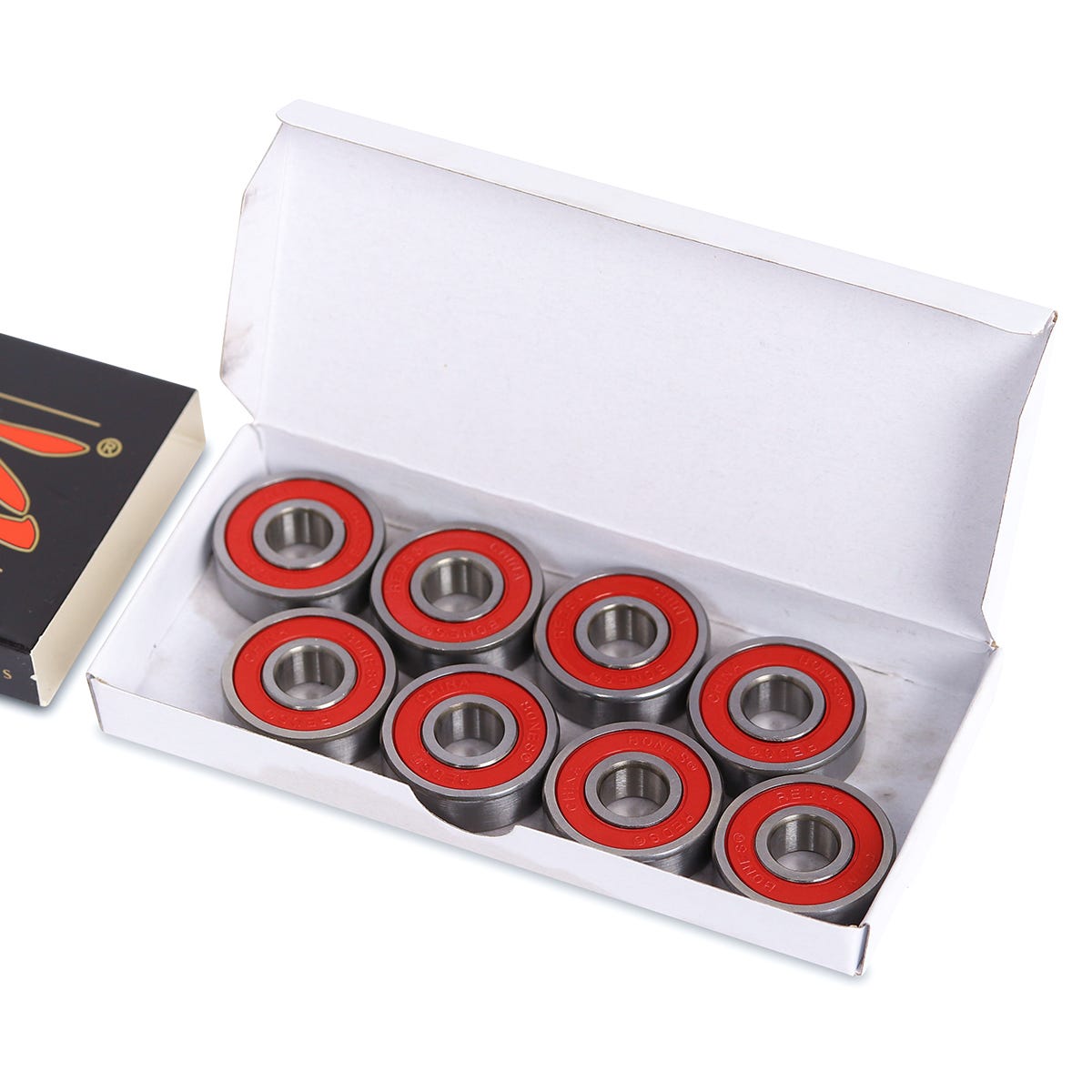 Bones REDS High Performance Skateboard Bearings - Smooth & Durable for Longboard, Cruiser & Street Skating