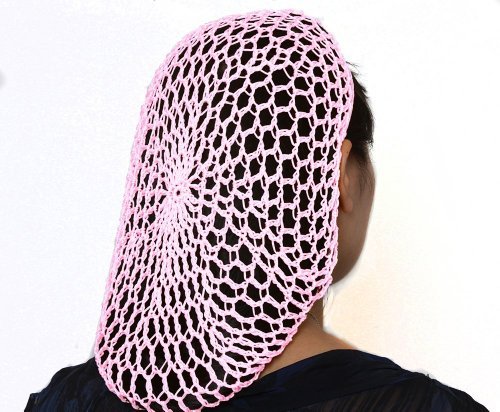 Thick Hair Nets Crochet Beanie Skull Cap Hat - Light Pink | Warm Winter Hat for Women & Men, Perfect for Cold Weather & Outdoor Activities