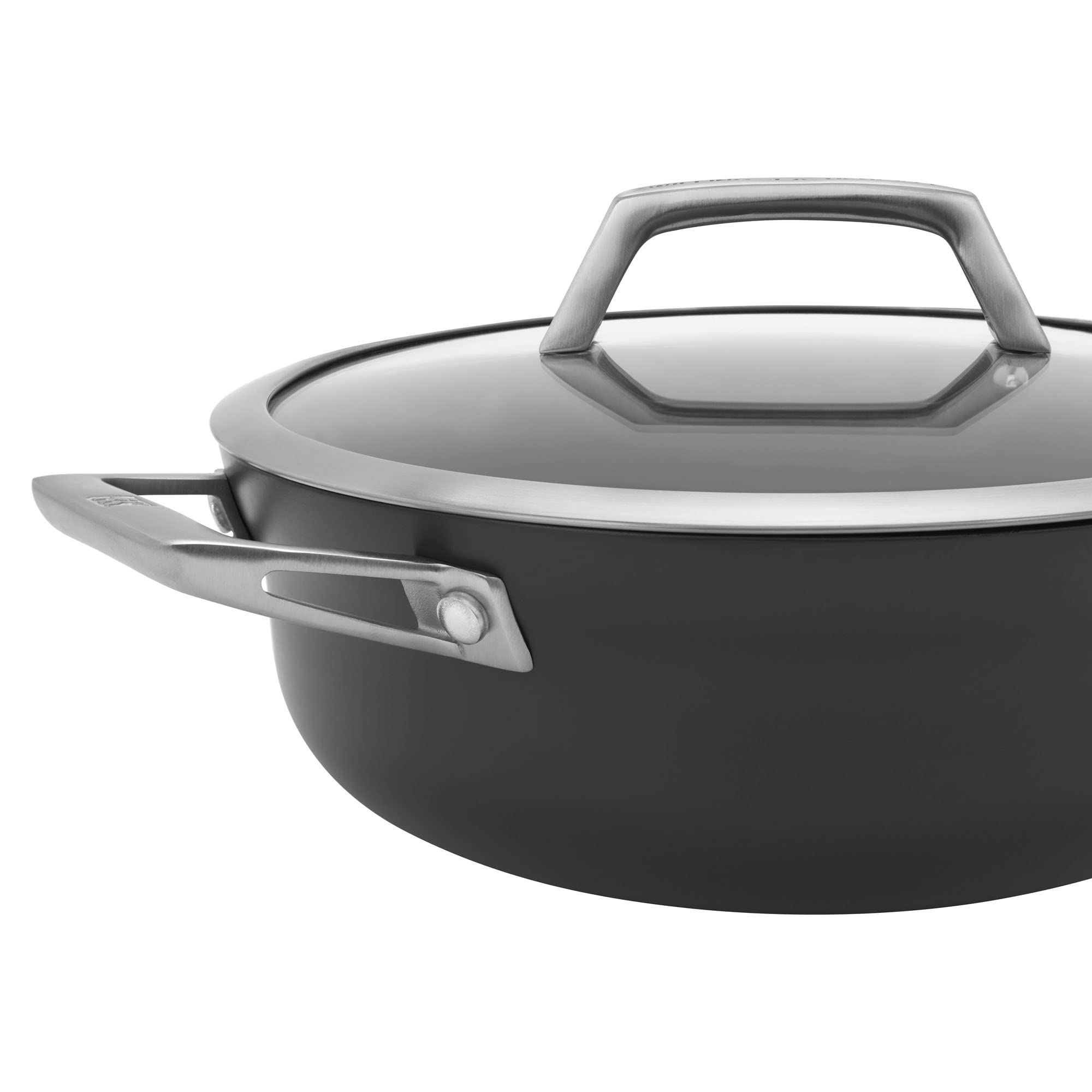 ZWILLING Motion Hard Anodized 4-Quart Aluminum Nonstick Chef's Pan - Professional Cookware for Sautéing, Frying & Cooking | Perfect for Home Chefs & Professional Kitchens