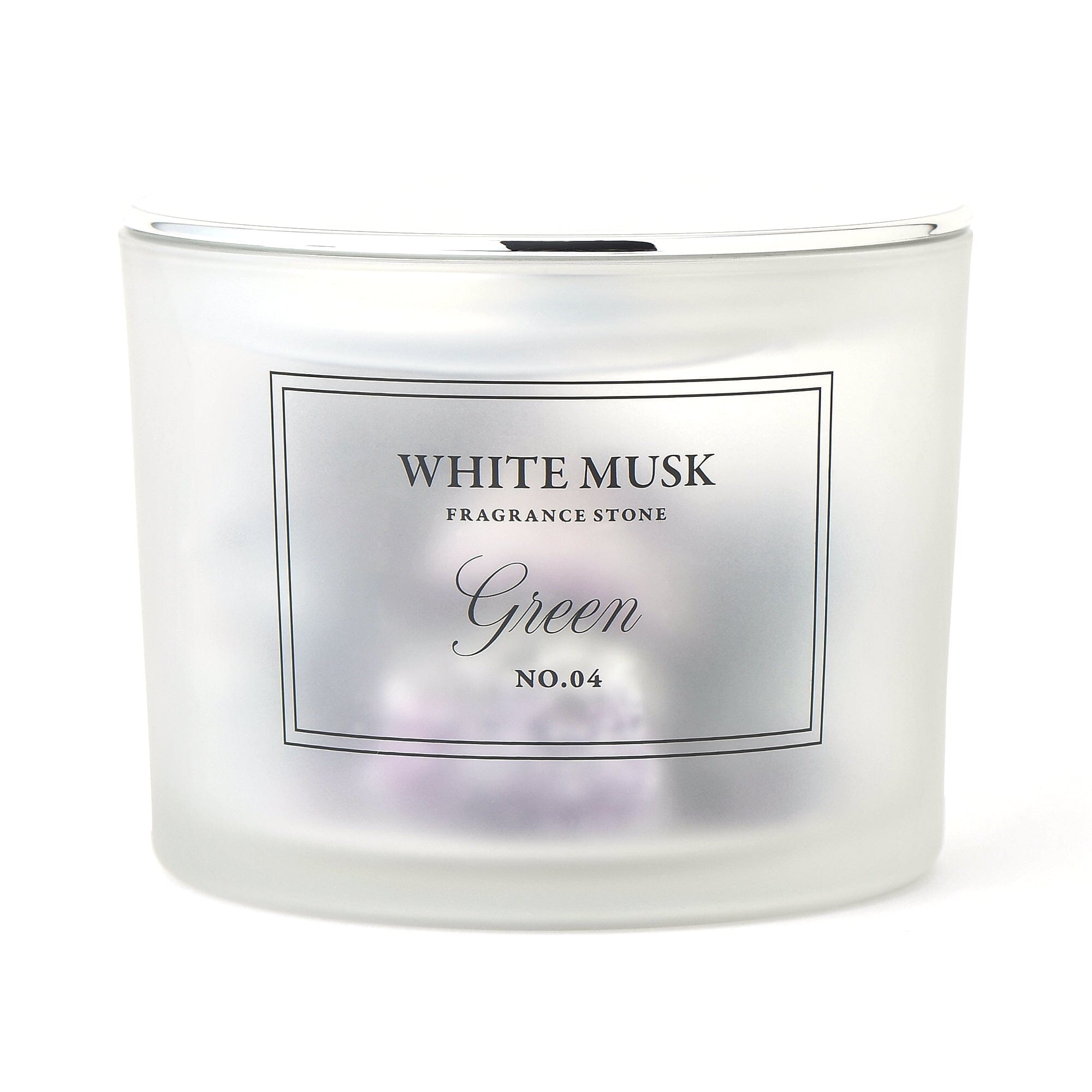 Classic White Musk Green Fragrance Stone - Floral Scented Aromatherapy Stones for Home, Office & Car Air Freshener | Stress Relief & Relaxation Gift