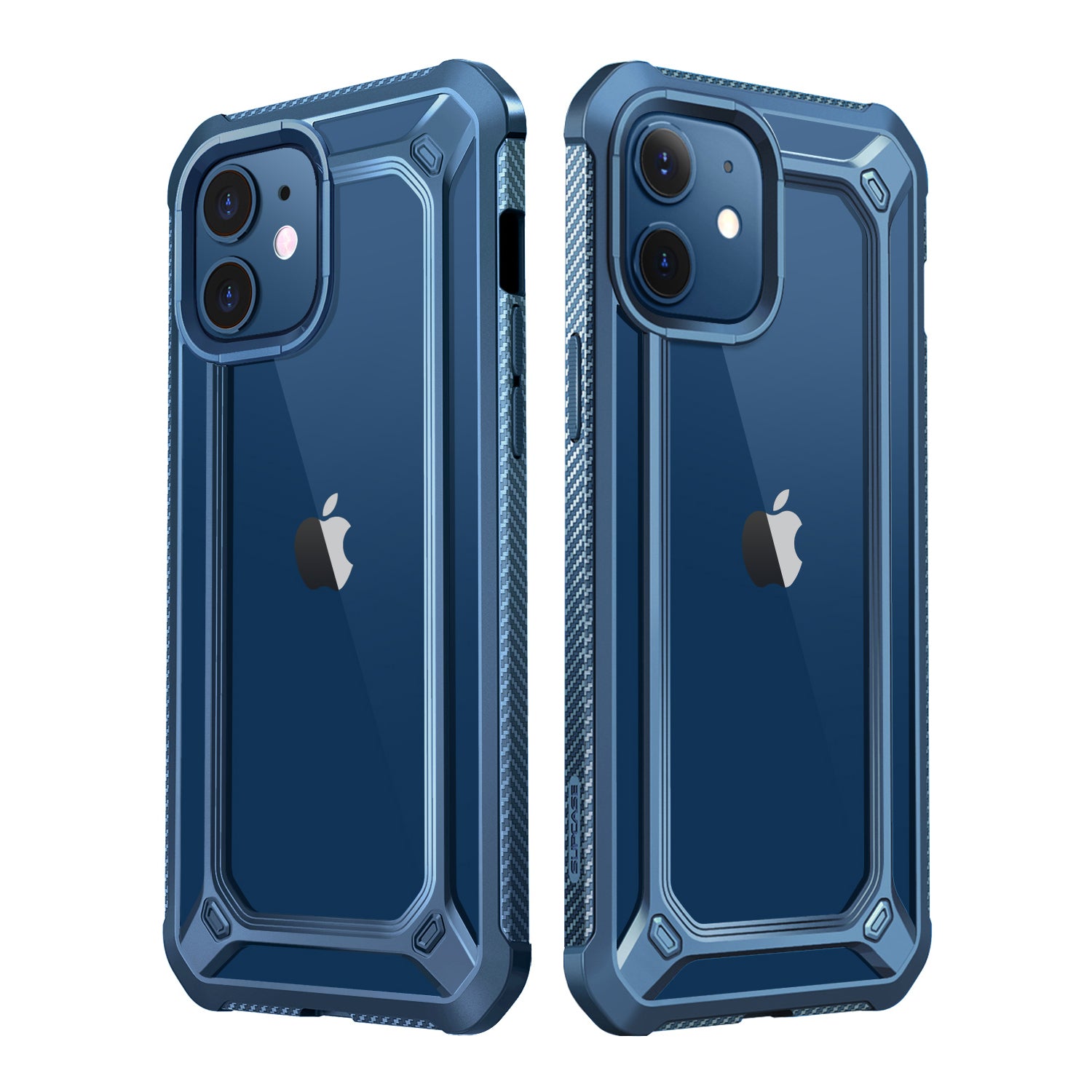 iPhone 12 6.1 Inch Clear Protective Case with Built-in Screen Protector | Unicorn Beetle Exo Series | Shockproof & Scratch Resistant Cover | Perfect for Outdoor Activities & Daily Use