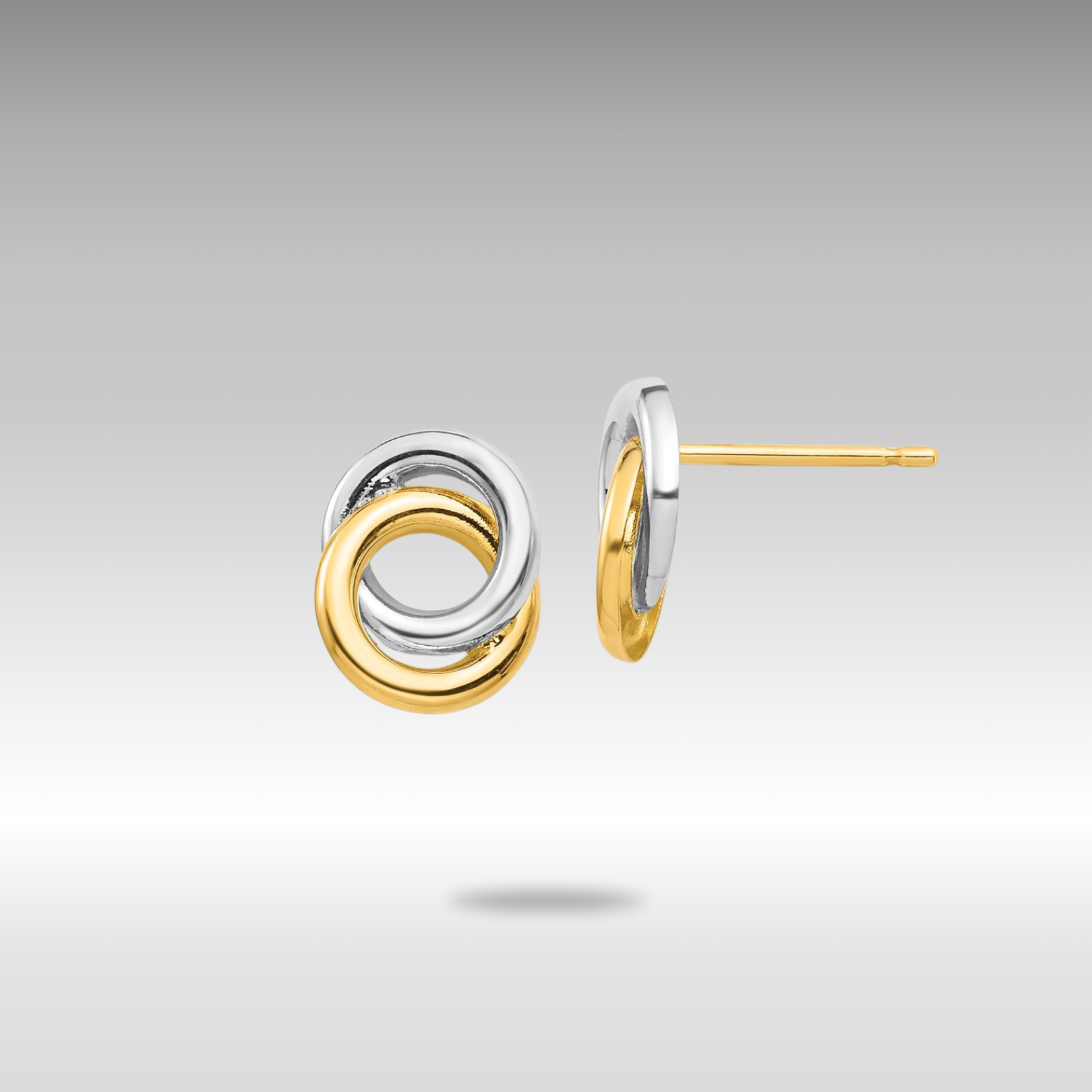 Gold Circles Post Earrings - Model YE1881 | Elegant Minimalist Hoop Earrings for Women | Perfect for Everyday Wear, Office & Special Occasions