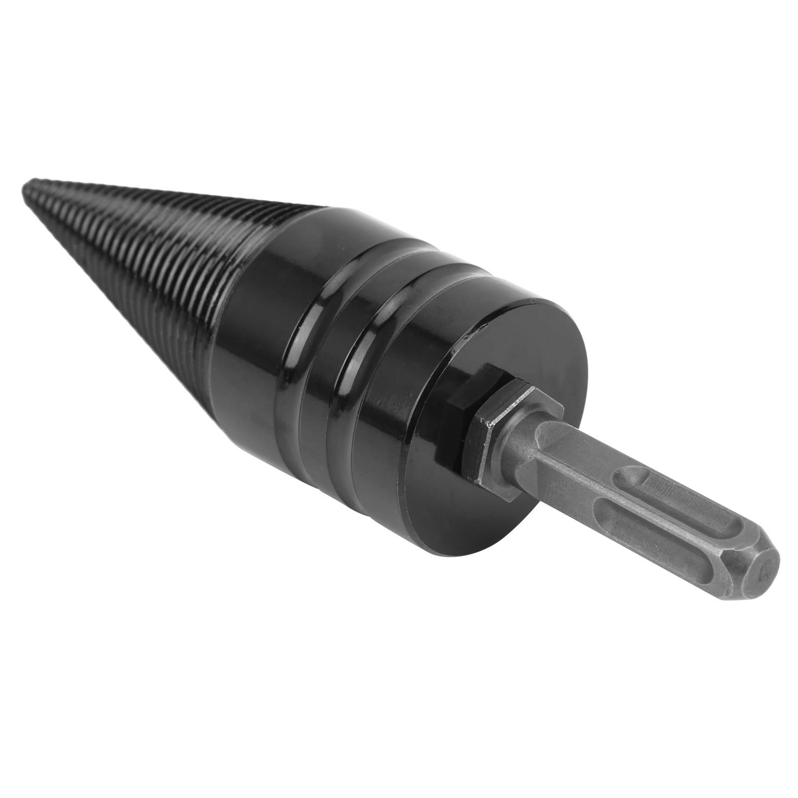 High-Speed Steel Firewood Drill Bit - Wood Splitting Tool with Screw Cone Punch for Log Splitting & Firewood Preparation | Perfect for Camping, Fireplaces & Wood Stoves