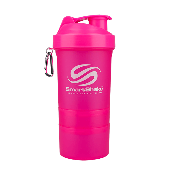 SmartShake Protein Shaker Bottle - 20oz Leak-Proof Mixing Cup for Gym & Workouts - BPA-Free, Easy to Clean - Perfect for Protein Shakes, Smoothies & Pre-Workout Drinks (Pink)