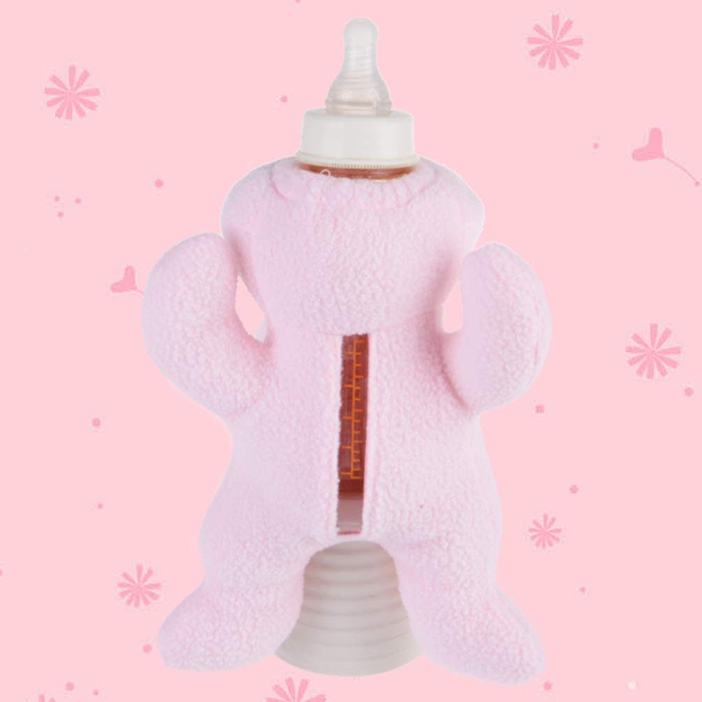 Artibetter Bunny Milk Bottle Cover - Soft Protective Stuffed Animal Baby Bottle Holder for Kids, Toddlers & Infants - Perfect for Feeding, Travel & Daycare Use