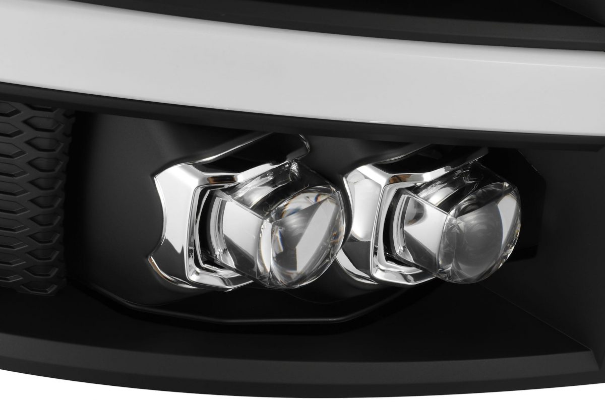 07-13 Chevrolet Silverado NOVA Series LED Projector Headlights - Black Housing - High Performance Replacement Headlights for Improved Night Driving Visibility