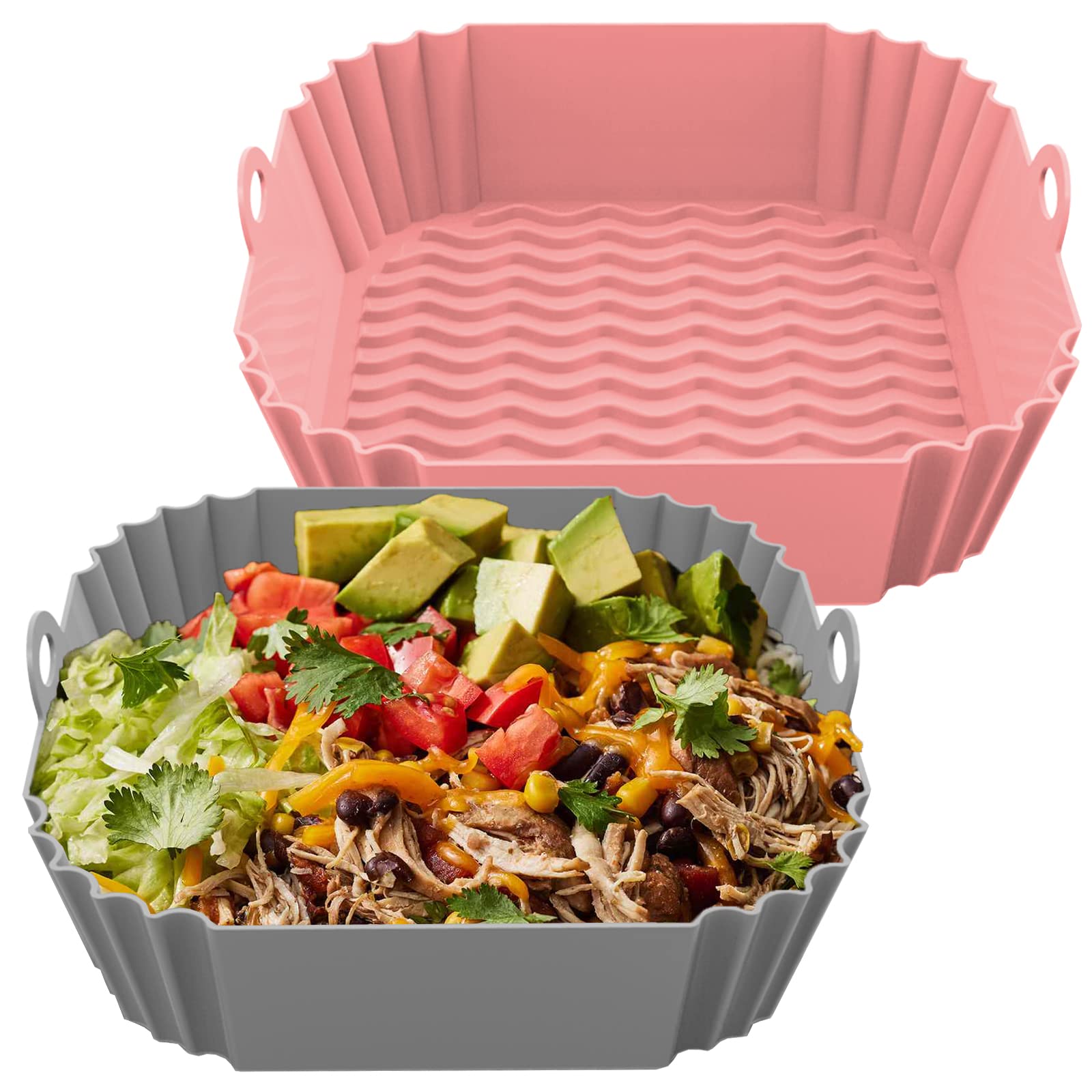 Non-Stick Silicone Air Fryer Liners - Reusable 8.5